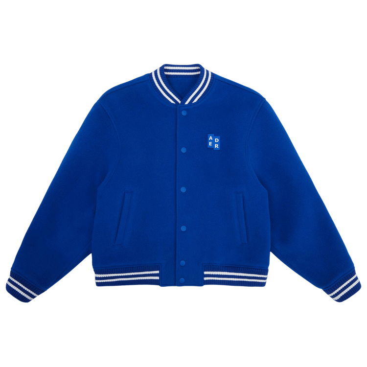 Ader Error TRS Tag Varsity Jacket "Blue"
