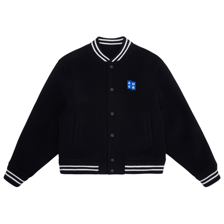 Ader Error TRS Tag Varsity Jacket "Black"
