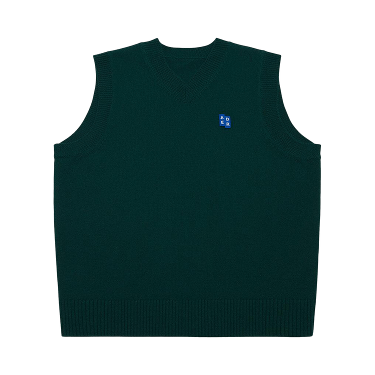 Ader Error V-Neck Knitted Vest "Green"
