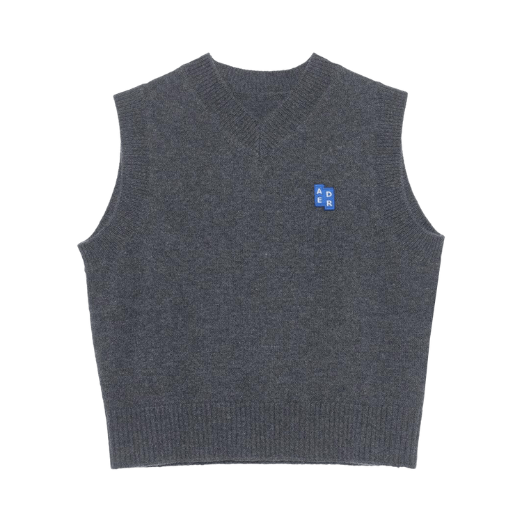 Ader Error V-Neck Knitted Vest "Charcoal"