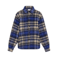 Ader Error Plaid Long-Sleeve Shirt "Blue"