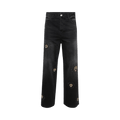 Nahmias Beaded Sun Wide Jeans "Charcoal Wash"
