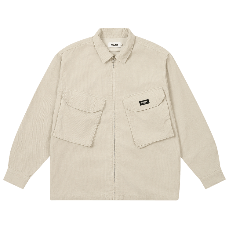 Palace Cord PDU Overshirt "Concrete Grey"