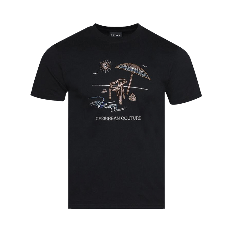 BOTTER Caribbean Couture T-Shirt "Black Caribbean Beach"