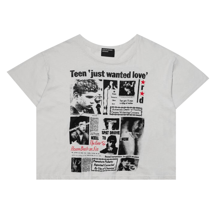 Enfants Riches Déprimés Teen Just Wanted Love T-Shirt "Ivory/Multicolor"