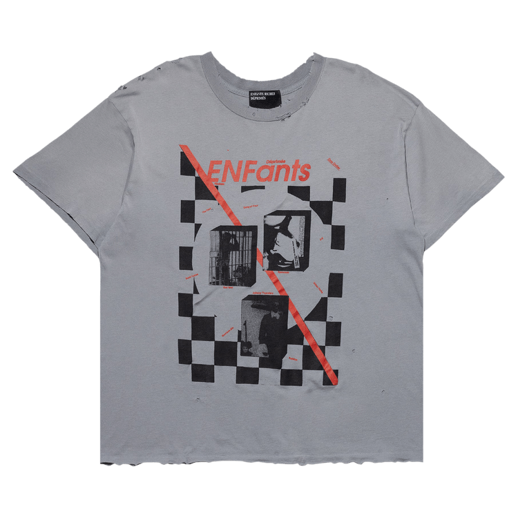 Enfants Riches Déprimés Checkered Fan Zine T-Shirt "Sharkskin"