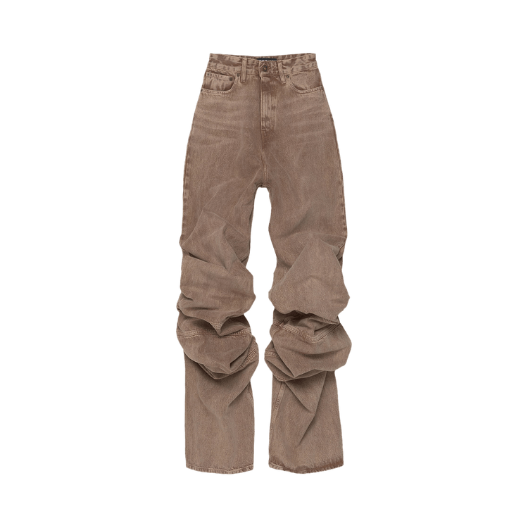 Y/Project Draped Cuff Jeans "Pink Whiskers"