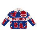 Charles Jeffrey Loverboy Knitted Puffer Jacket "Blue/Red"