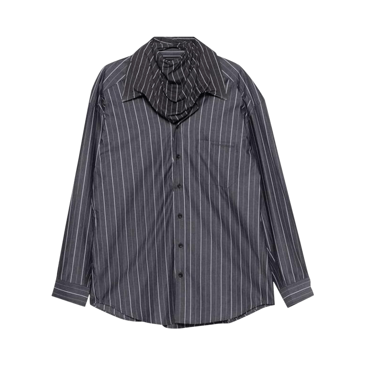 Y/Project Turtleneck Shirt "Dark Grey Stripe"