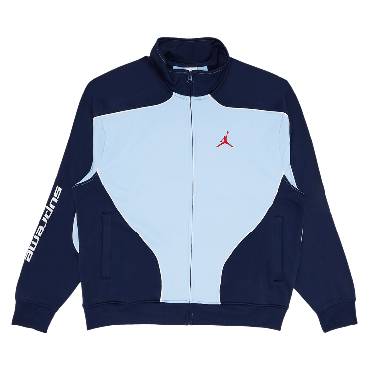 Supreme x Jordan Tricot Track Jacket "Light Blue"
