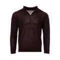 Bode Boxy Long-Sleeve Polo "Brown/Black"