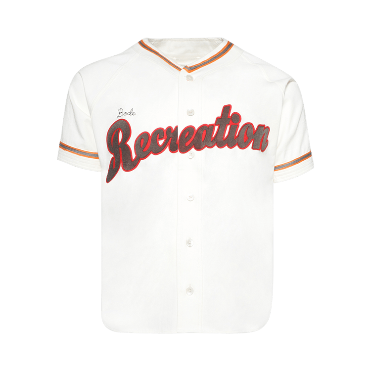 Bode Baseball Shirt "White/Multicolor"