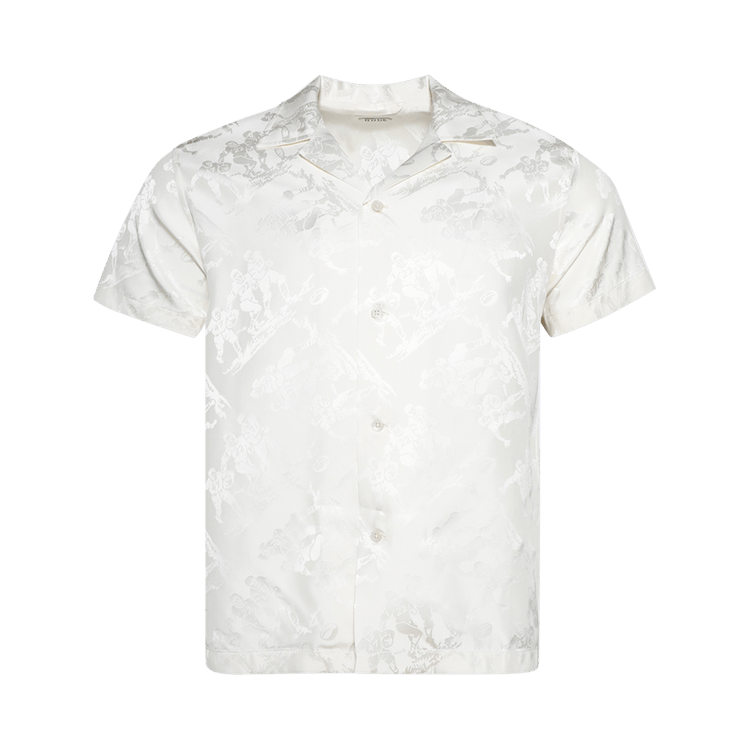 Bode Football Jacquard Bowling Shirt "Black"
