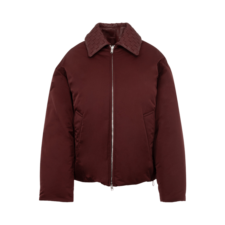 Bottega Veneta Tech Nylon Puffer Jacket "Burgundy"