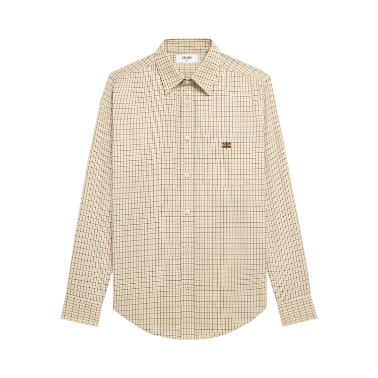 CELINE Loose Shirt "Beige/Camel/Marron"