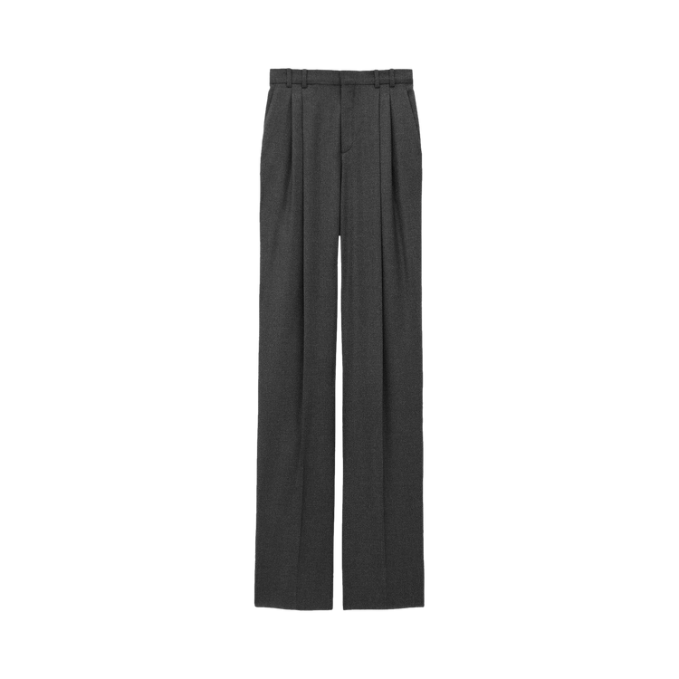 Saint Laurent Wide Leg Pant "Anthracite"