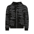 Who Decides War Scripture Zipper Pullover "Coal"