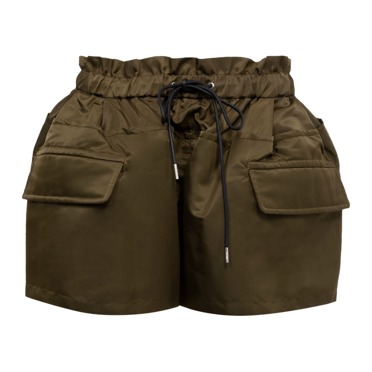 Sacai Nylon Twill Shorts "Olive"