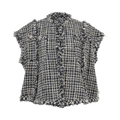 Sacai Tweed Vest "Off White/Blue"