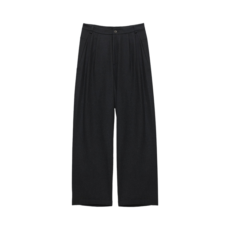 Hyein Seo Wide Wool Pants "Dark Grey"
