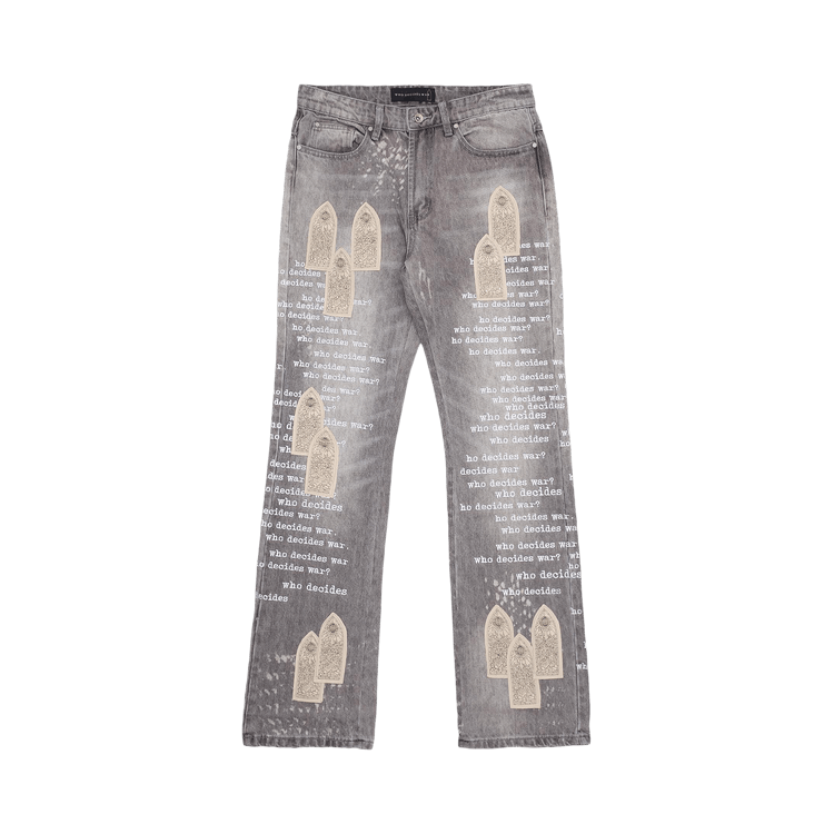 Who Decides War Scripture Denim "Vintage Grey"