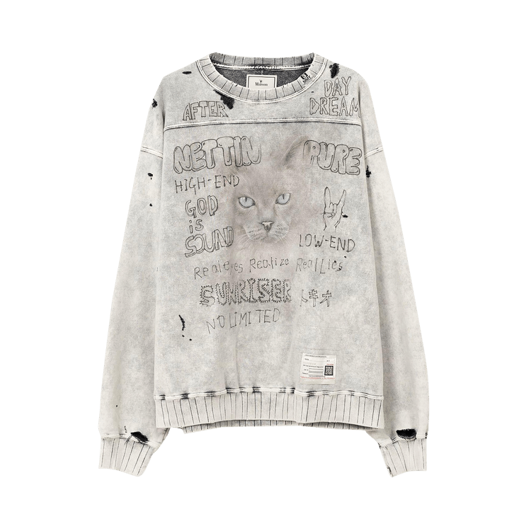 Maison Mihara Yasuhiro Bleached Pullover "Grey"