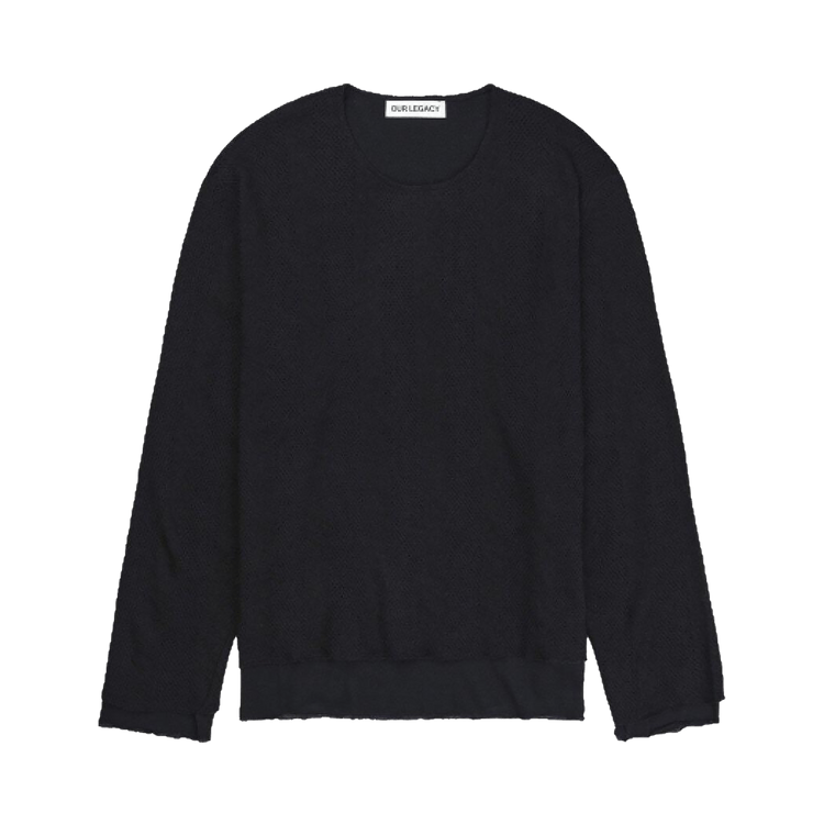 Our Legacy Double Lock Long-Sleeve T-Shirt "Black Crochet Stripe"