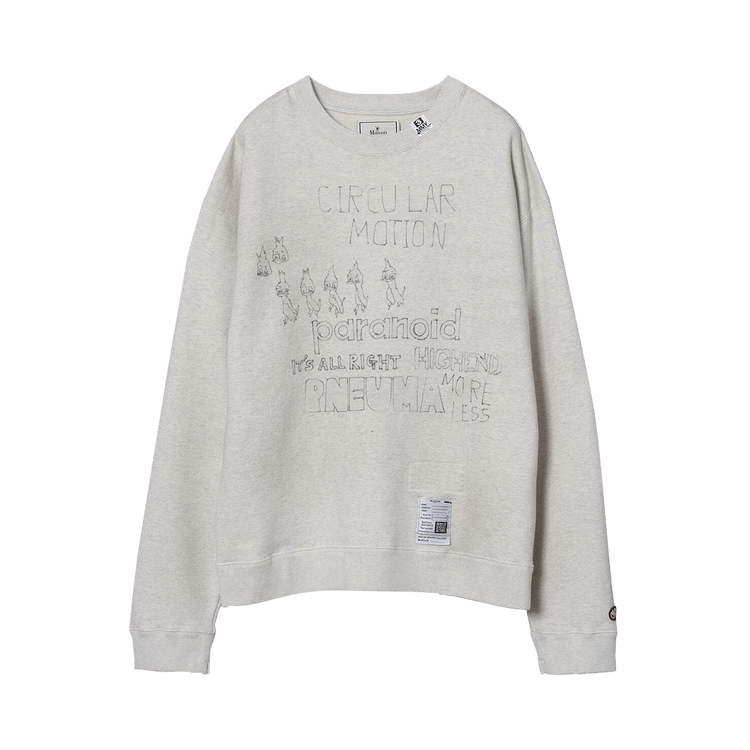 Maison Mihara Yasuhiro Distressed Pullover "White"