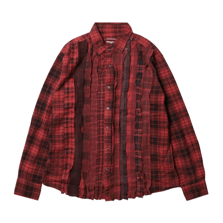 Needles Flannel Ribbon Shirt "Red"