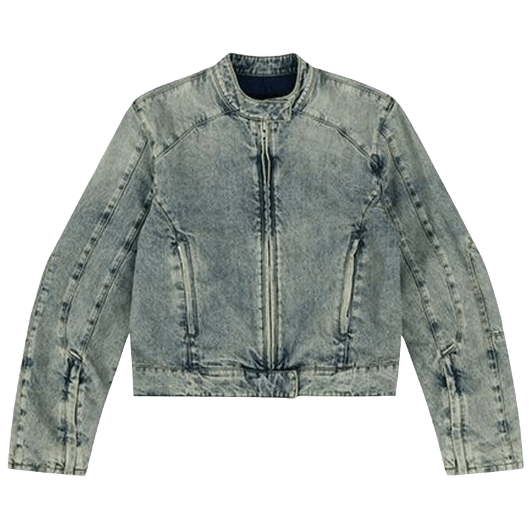 Entire Studios Moto Denim Jacket "Surface Wave"