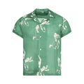 Bode Football Silhouette Short-Sleeve Shirt "Green/Cream"