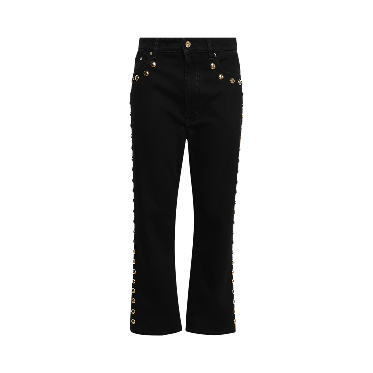 Rabanne Embellished Boyfriend Jeans "Black"