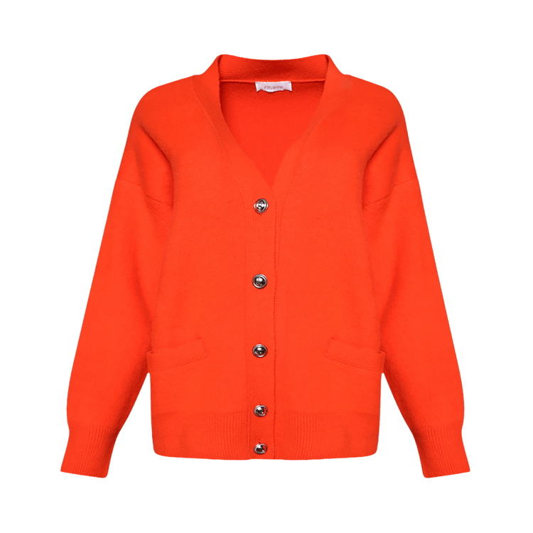 Rabanne Oversized Wool Cardigan "Orange"
