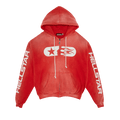 Hellstar Studios Zip Hoodie "Red"