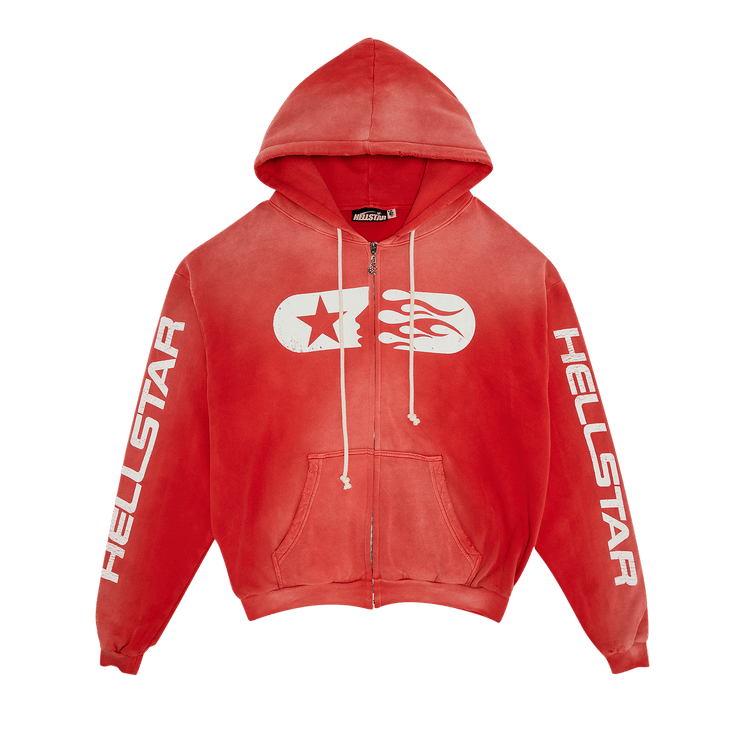 Hellstar Studios Zip Hoodie "Red"