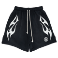 Hellstar Flame Shorts "White"