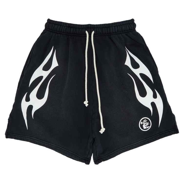 Hellstar Flame Shorts "White"