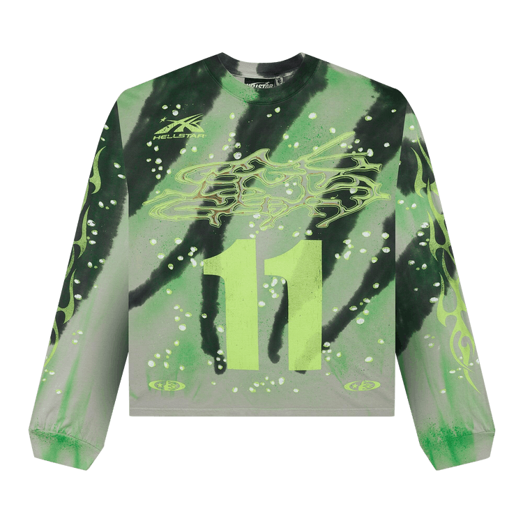 Hellstar Tye-Dye Moto Long-Sleeve "Green"