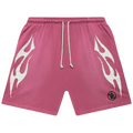 Hellstar Flame Shorts "Pink"