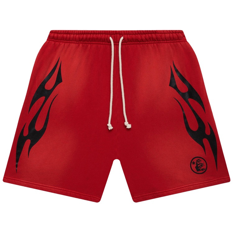 Hellstar Flame Shorts "Red"