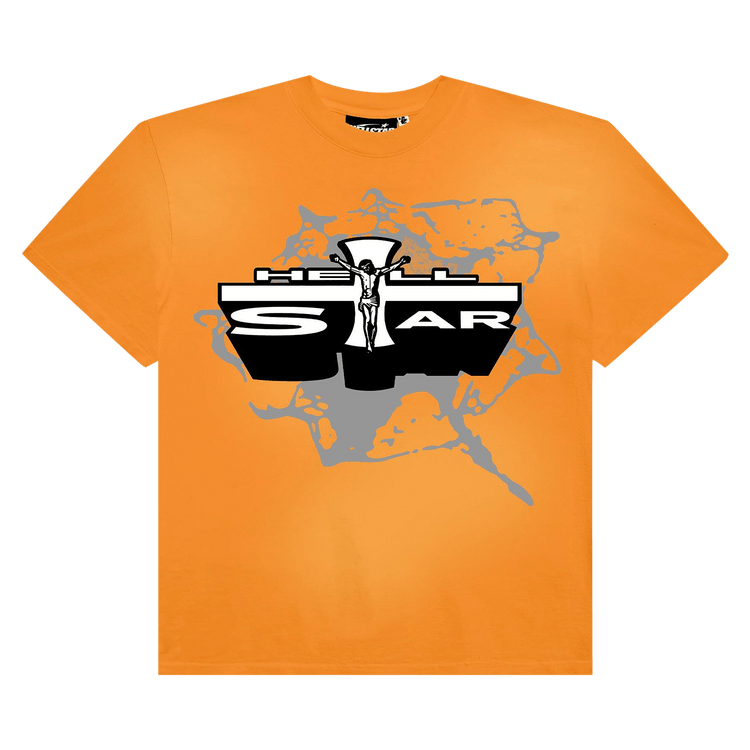 Hellstar Jesus T-Shirt "Orange"