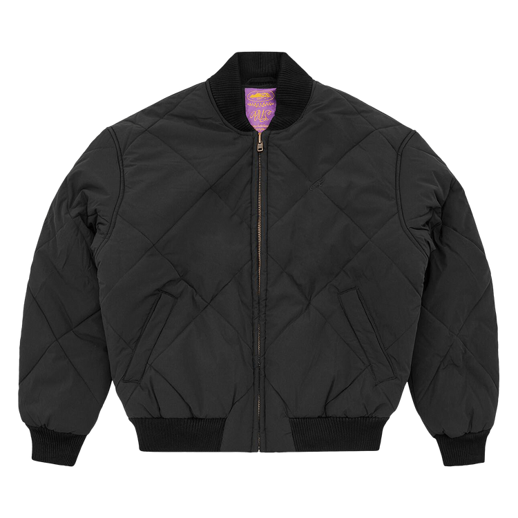 Corteiz CRTZ Olde English Quilted Bomber Jacket "Black"