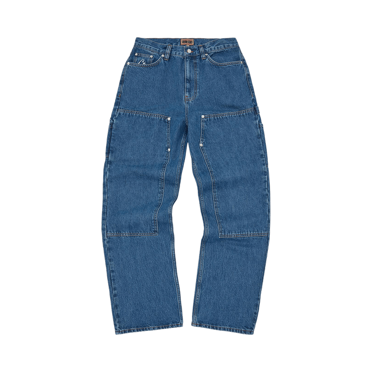 Corteiz CRTZ Embossed C-Star Denim Work Pant "Blue"