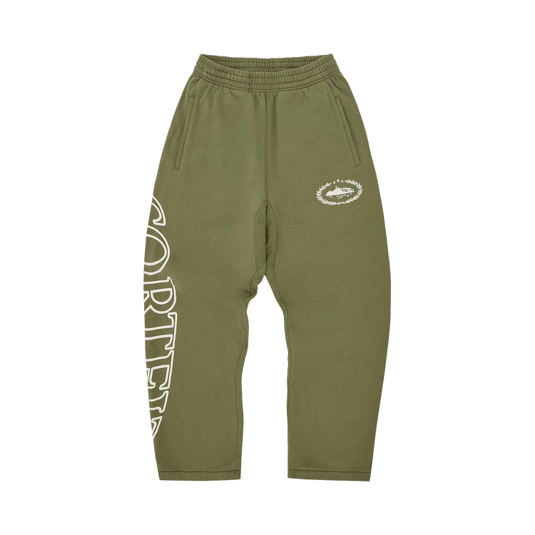 Corteiz CRTZ Superior Royale Open Hem Pant "Olive"