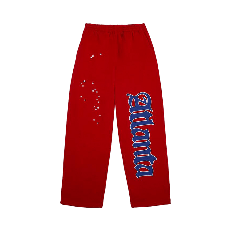 Sp5der Atlanta Open Leg Sweatpant "Red"