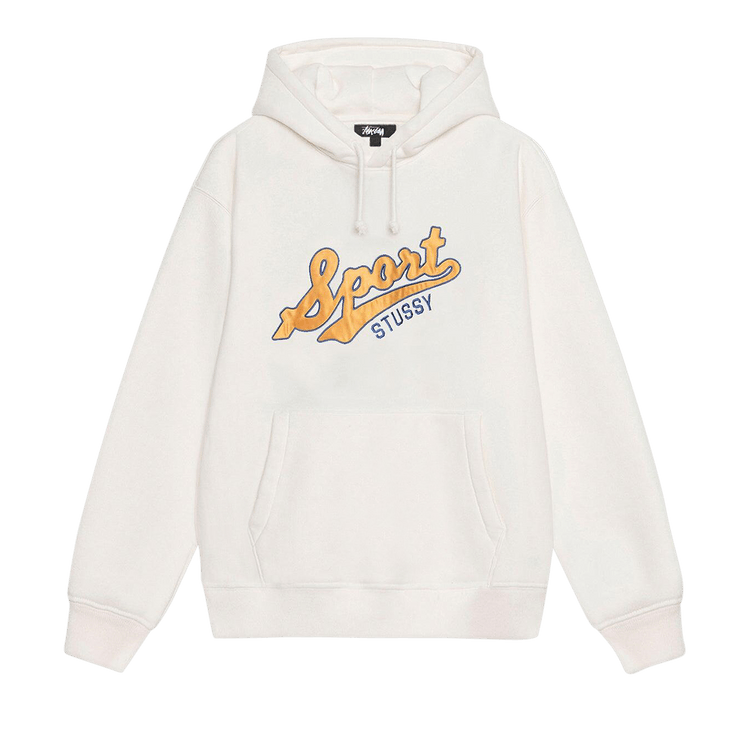 Stussy Satin Patch Oversized Hoodie "Off White"