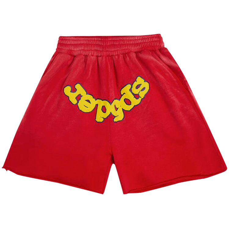 Sp5der OG Logo Sweatshort "Red"