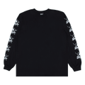 Stussy Pigment Dyed Foils Long-Sleeve Tee "Black"