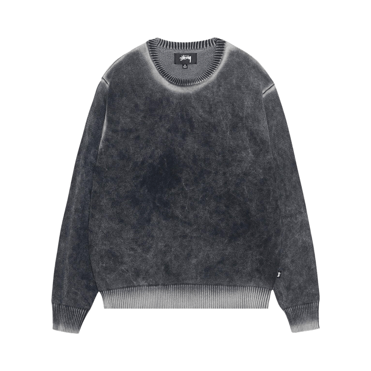 Stussy Faded Knit Crew "Black"