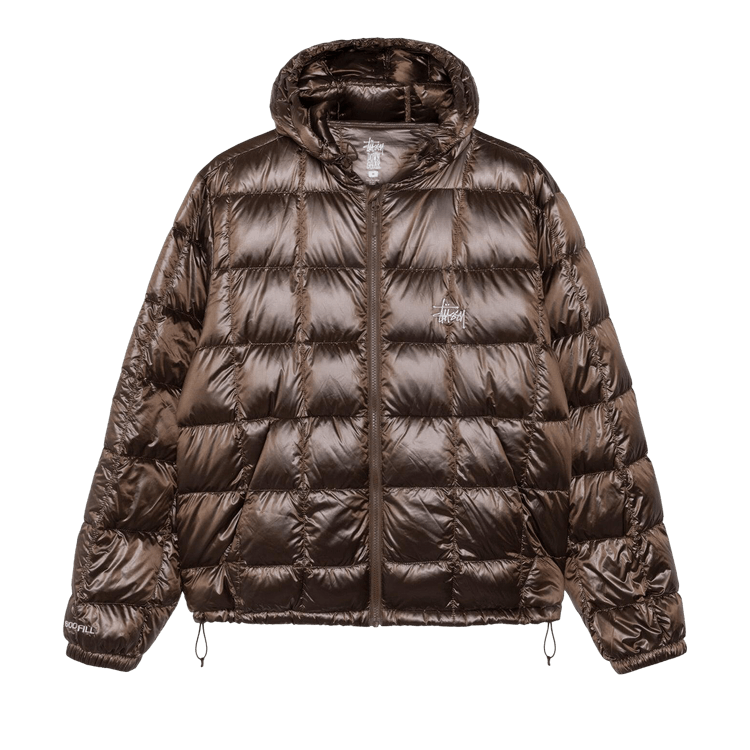 Stussy Midweight Hooded Puffer "Brown"